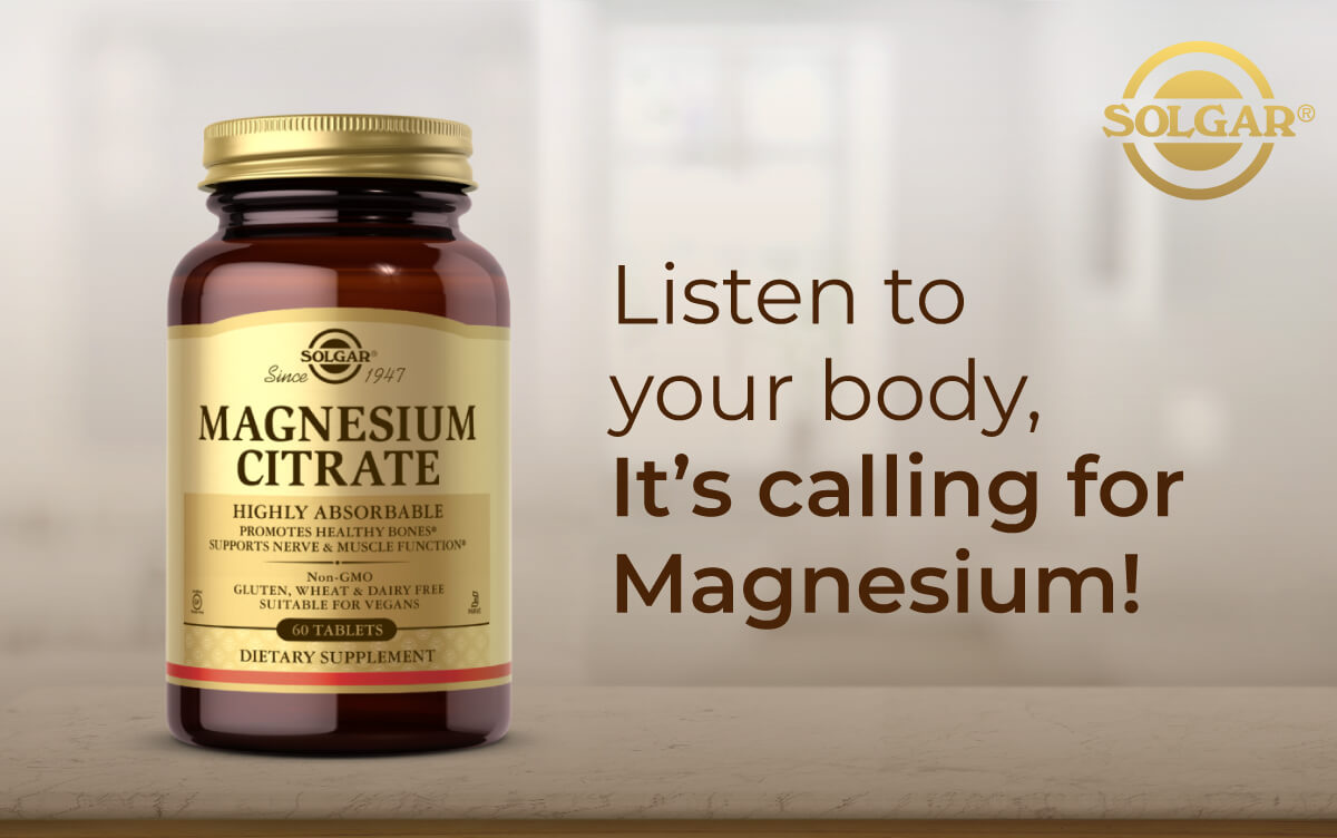 Listen to your body, It’s calling for Magnesium!